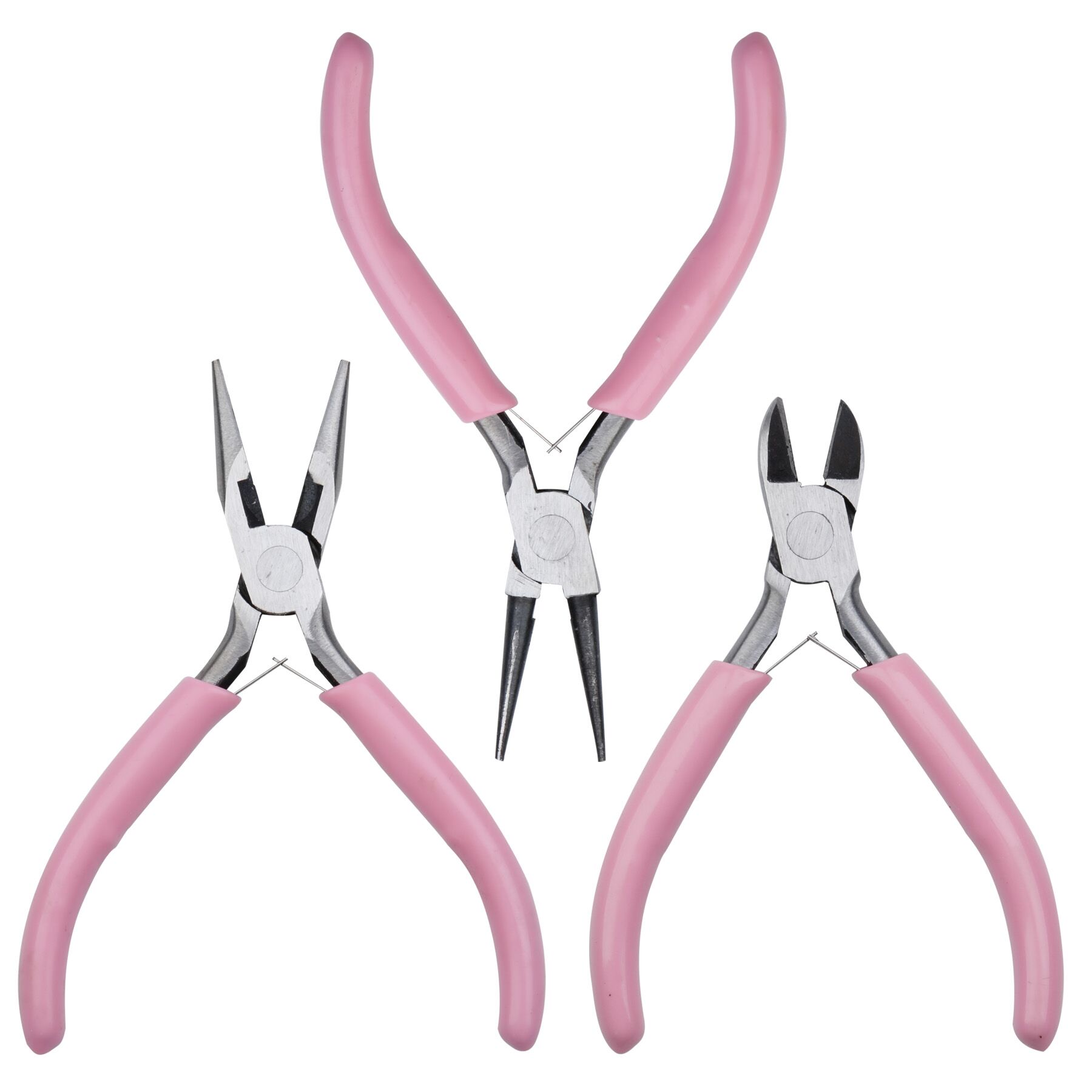 125mm Jewelry Tools DIY Accessories Hardware Tools Plastic Caliper pink vise black Round Head Sharp Mouth Wire Cutting Pliers