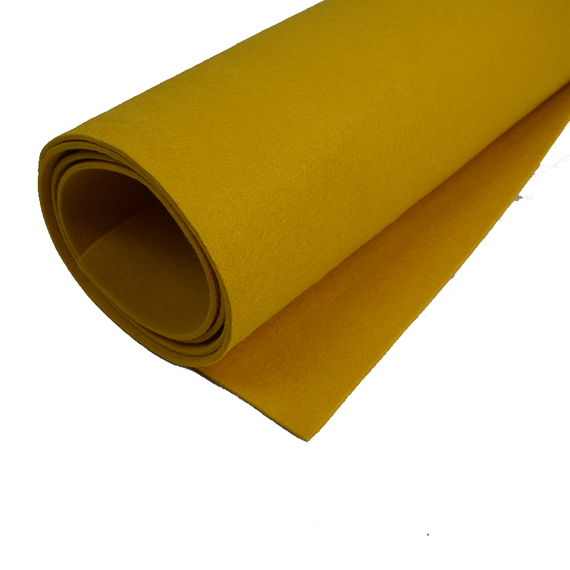 4mm 45x90cm roll thick Not Real Wool Polyester Non woven Felt Fabric Handmade fieltro vilt diy craft manualidades costura Yellow