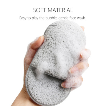Portable Face Washcloth Camping Travel Oval Shape Face Cleaning Sponge Reusable Skin Makeup Remover Cleaner Flap Puff