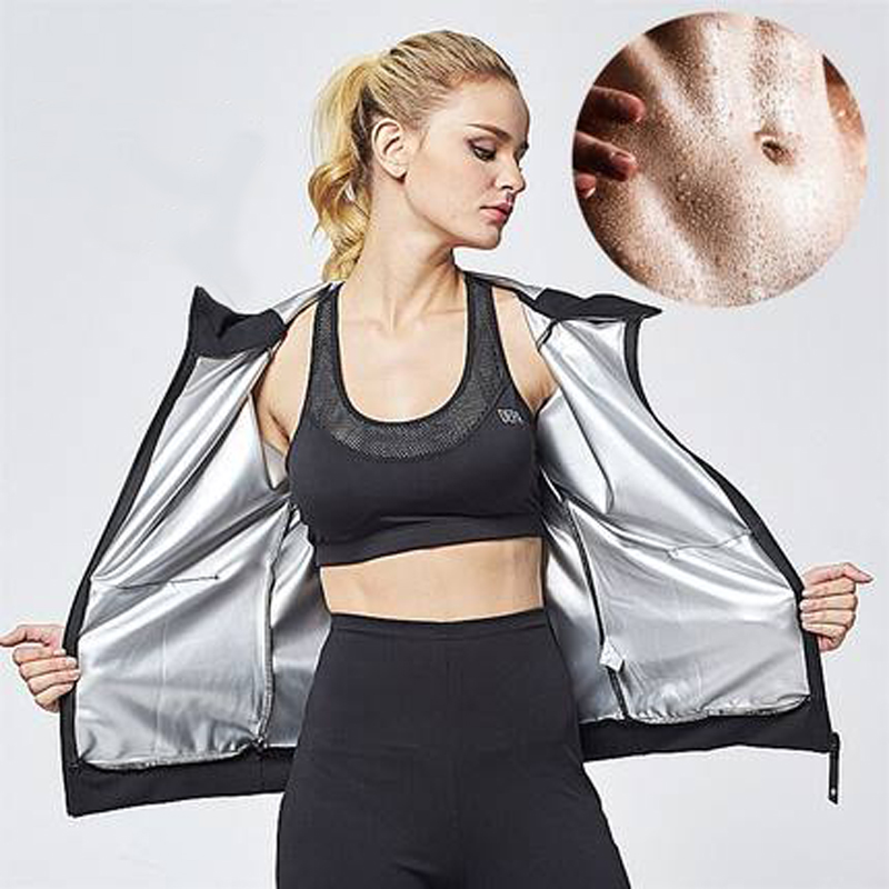 Women Running Sets Female Sauna Suit Set Girl Burn Belly Fat Compression Suit Slimming Body Shaper Pants and Long Sleeve Jackets