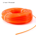 2.4mm Grass Trimmer Line Strimmer Brushcutter Trimmer Nylon Rope Cord Line Long Roll Grass Rope Line Low Noise Durability