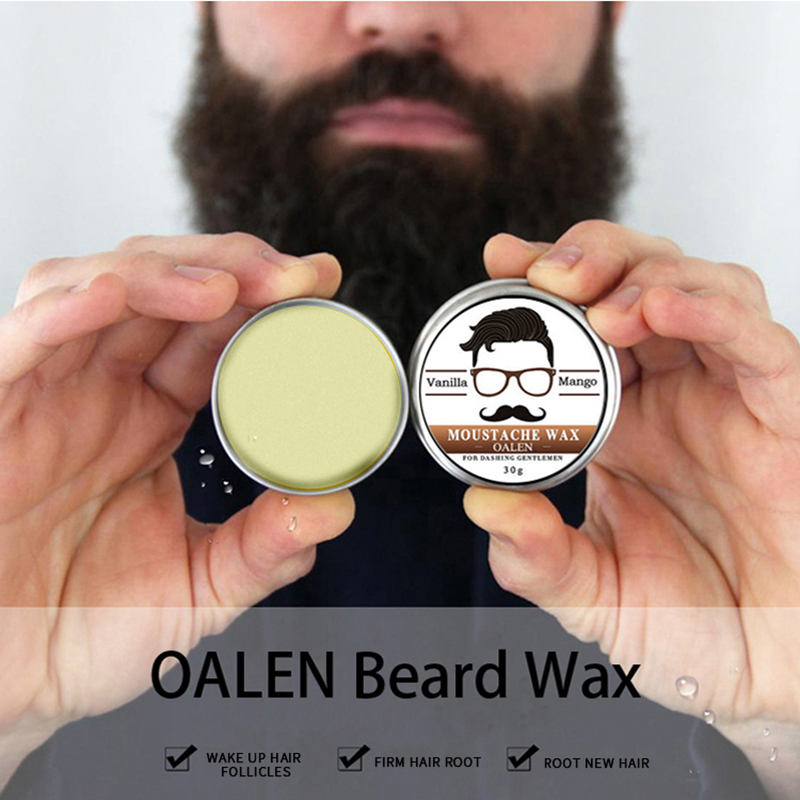 Men Beard Balm Beard Growth Gel Mustache Wax For Styling Beeswax Moisturizing Beard Conditioner Balm Natural Beard Hair Care