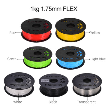 7 kinds colours 1.75mm 3D Printer Filament 1KG/ Spool Flexible TPU Filament Printing Material for 3D Printer Drawing Pen Pencil