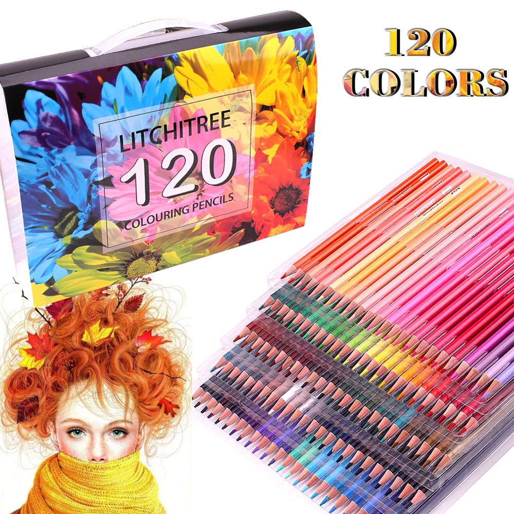 120 Colouring Pencils - 120 Unique Coloured Pencils and Pre Sharpened Crayons for Coloring Book,Ideal Gift for Artists