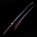 New Katana Japanese Sword Sharpened Ninjato Full Tang Handmade Knife Black Color Blade