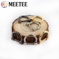 Meetee 13x24mm 4/10pcs Metal D Ring Buckle Bag Strap Clasp Adjustable Screw Luggage Connector Handle Hook Diy Hardware Accessory