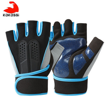 KoKossi Breathable Fitness Gloves Silicone Palm Hollow Back Gym Gloves Weightlifting Workout Dumbbell Crossfit Bodybuilding