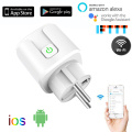 Smart Plug WiFi Socket EU 16A Adaptor Wireless Remote Voice Control Power Monitor Outlet Timer Socket For Alexa Google Home