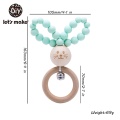 Let'S Make Wooden Baby Toys Baby Rattle Bed Bell For Baby Bed Bpa Free Wooden Teethers 0-12 Months New Born Baby Stroller Toys