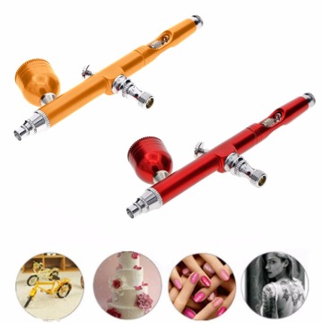 NEW Dual Action Gravity Feed 0.3mm Airbrush Gun Spray Art Paint Tattoo Nail Cake Decorating Spray Gun Tool Kit #250495