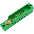 1pcs Connection Distribution Box 1-in 16-out Three phase Green Terminal Block Row Junction Metering Box Part Line