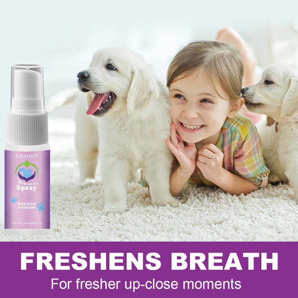 30ml Dental Pet Spray Dog Breath Freshener Teeth Cleaner for Cat and Dog Fresh Breath Supplies
