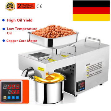 Automatic Commercial Temperature Control Peanut Nuts Oil Press Machine For Walnut Coconut Sesame Rapeseed Sunflower Seed Flax