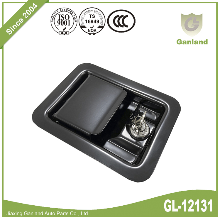 Black Paddle Latch Lock