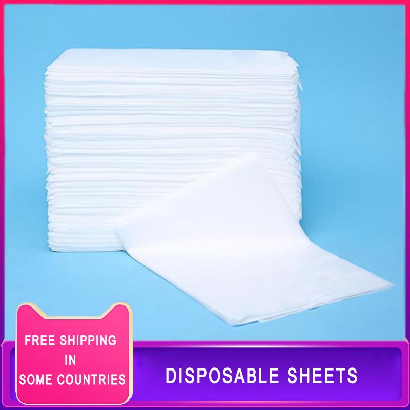 100 PCS 70x170CM Disposable Thicken Non-Woven Bed Sheet Waterproof Bed Cover Beauty Salon SPA Tattoo Massage Table Hotels Travel