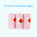 3 pink sticker