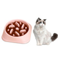 Pet Dog Bowl Slow Feeder Cat Eating Training Bowl Anti Gulping Feeder Bowl Plastic Non-Slip Food Plate