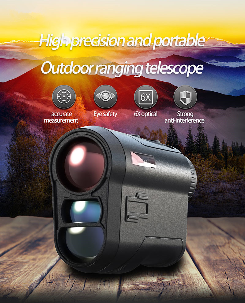 Hunting Golfing Rangefinders 6.5X Magnification Distance Measure Golf Laser Rangefinder