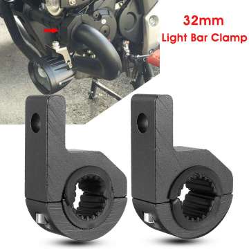 Pair LED Light Bar Mount Brackets 25-32mm Fog Lamp Driving Light Spotlight Holder Clamps Universal For Car Motorcycle ATV