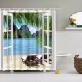 Modern Landscape Scenic Printed Shower Curtains Fabric Waterproof Polyester For Bathroom Decor Bath Curtain 180x180cm