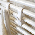 6pcs White High Quality Hanger For Heated Towel Radiator Rail Bath Hook Holder Clothes Hanger Plegable Scarf Hanger