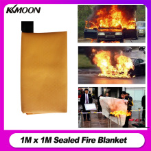 1M x 1M Sealed Fire Blanket Fighting Fire Extinguishers Tent Boat Emergency Blanket Survival Fire Shelter Safety Cover Orange