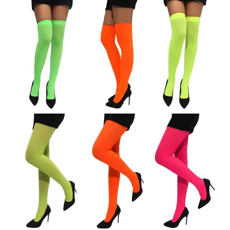 Offer Striped Knee Stockings Halloween Cosplay Sexy Pantyhose Sexy