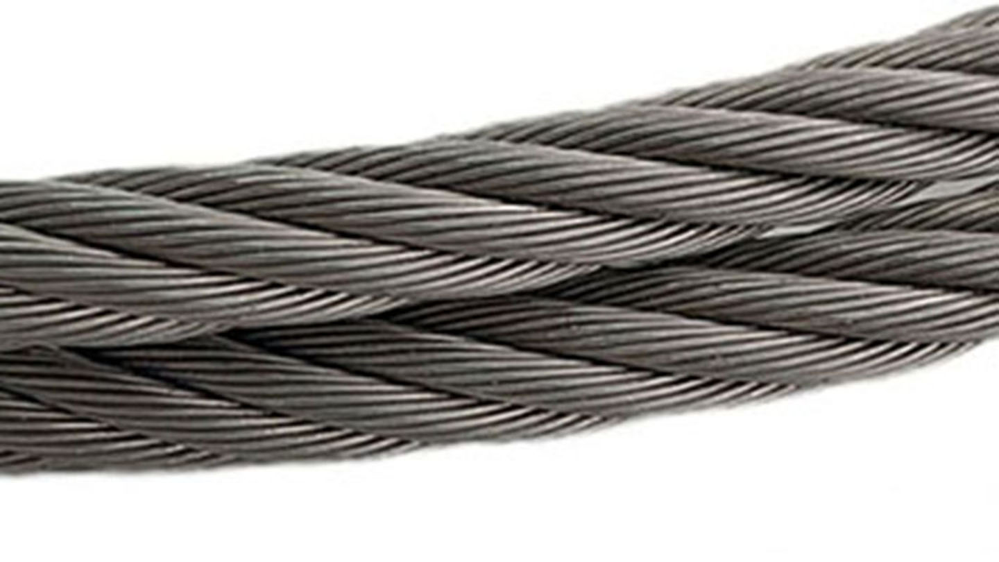 Corde en acier revêtu en nylon, câble en acier galvanisé en nylon