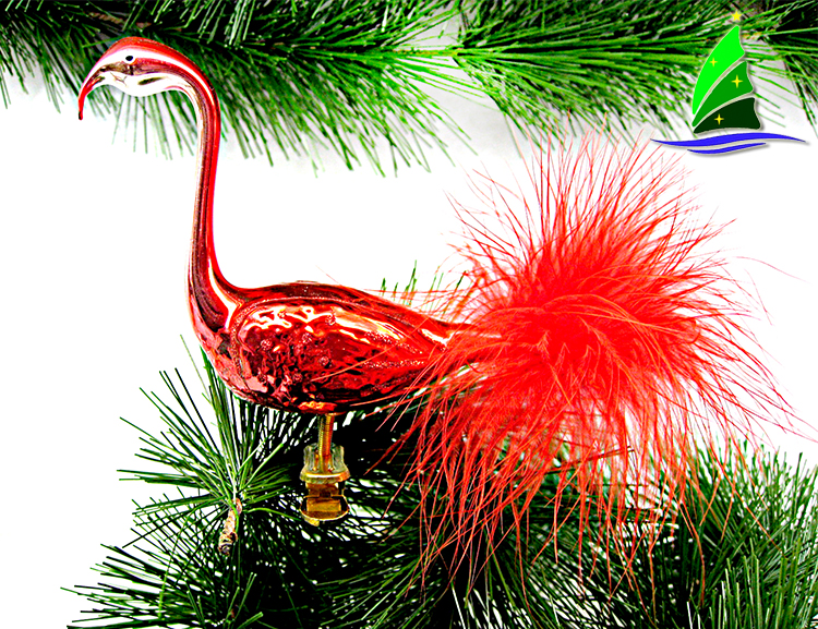 Glass Flamingo Decoration Ornament Glass Flamingo Decoration Ornament