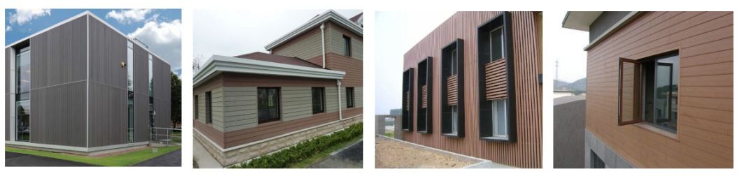 Various Style Exterior Decorative Recycled Wood Plastic WPC Cladding WPC Wall Panel