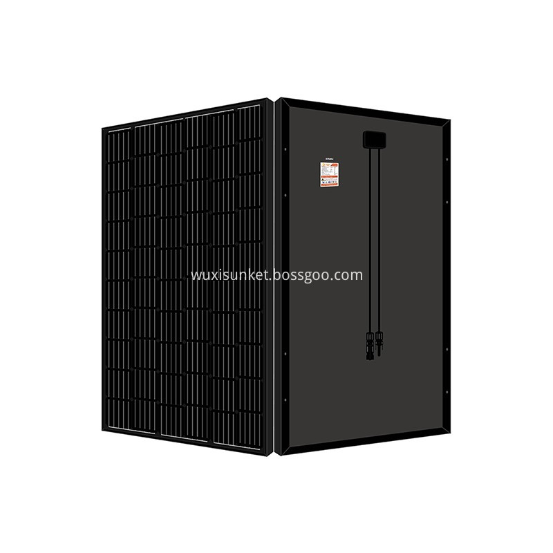 solar panel in black