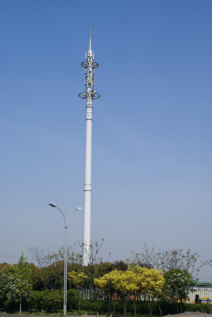 Galvanized Steel Pole Communication Tower