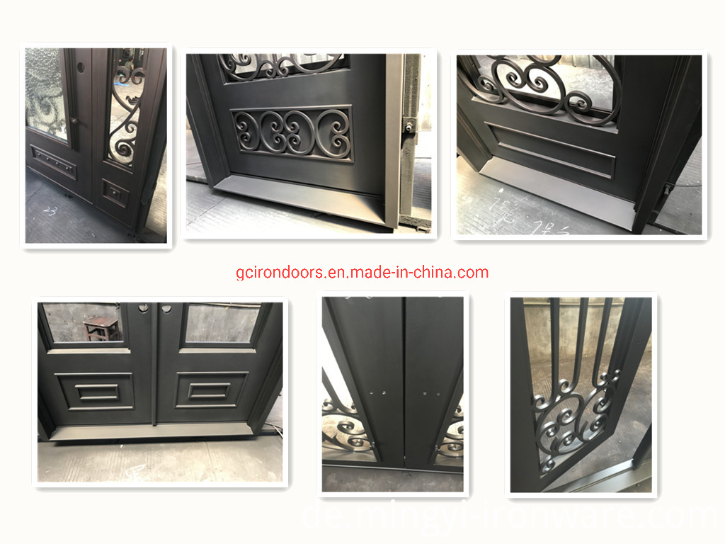 China Powder Coated Garden Decoration Cast Iron Fence Hersteller