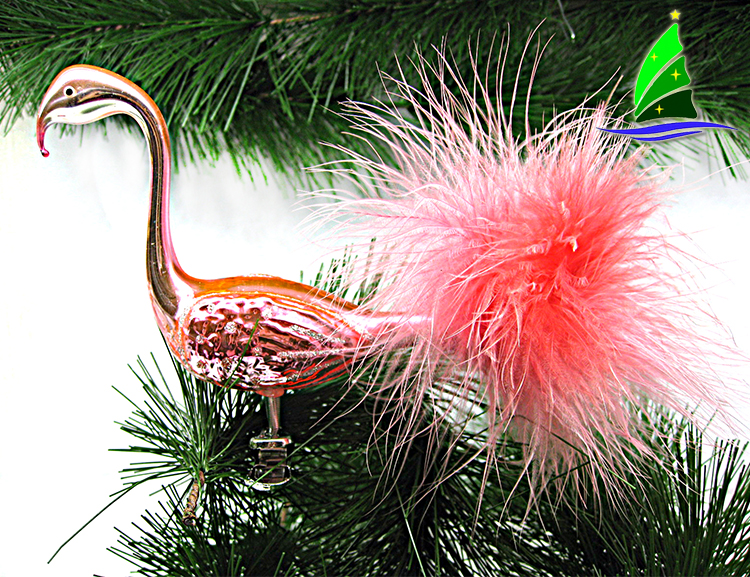Glass flamingo Ornaments Glass flamingo Ornaments