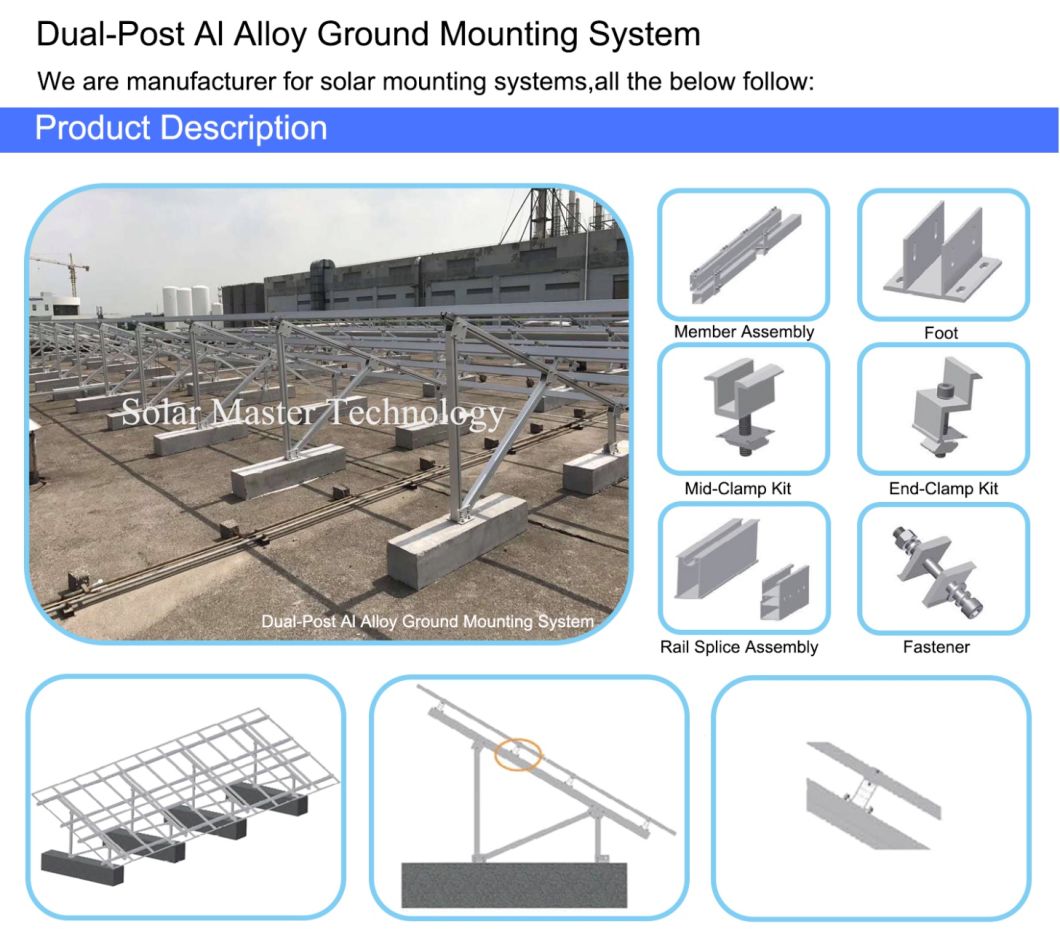 Colorful Aluminum Solar Mounting Bracket Solar Energy System Solar Power System Solar Racking