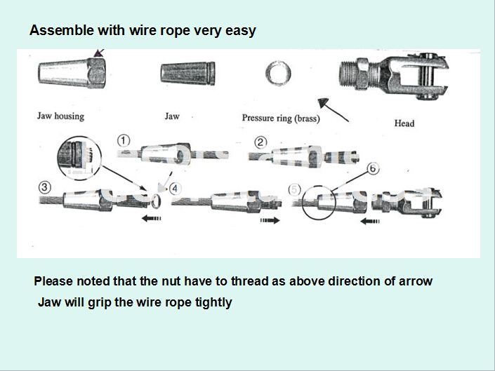 Stainless Steel Swageless Lag Screw