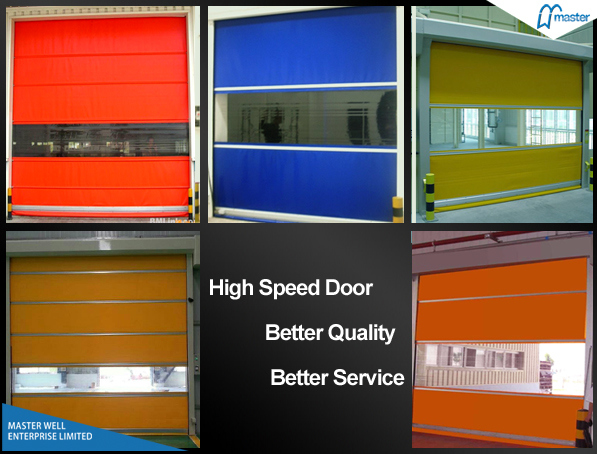 Automatic Industrial Interior PVC Fast High Speed Door