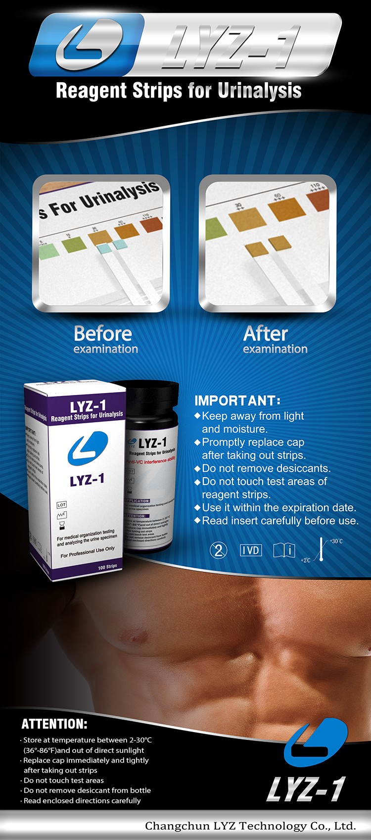 glucose urine test strips
