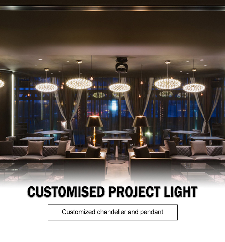 mall big circular pendant lamp