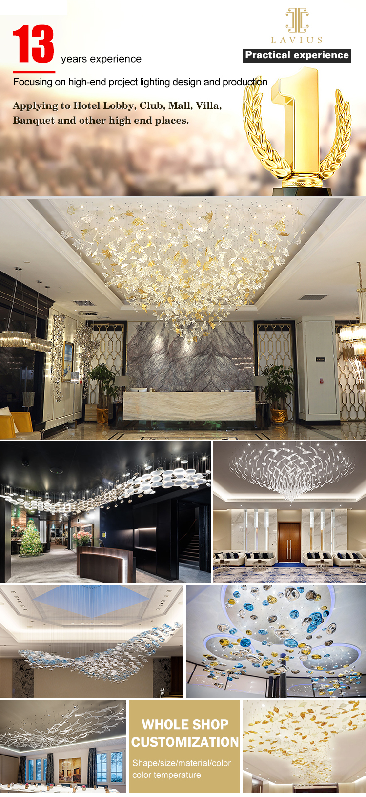 Simple chandelier