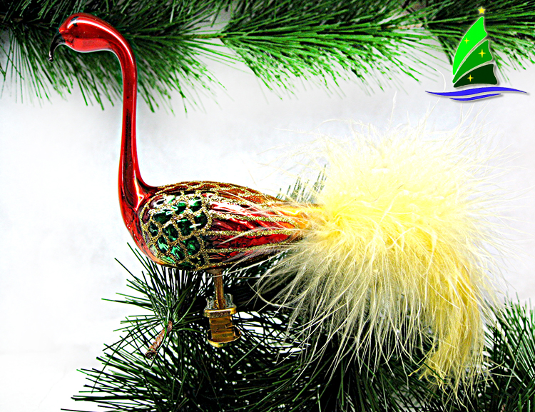 Glass Flamingo Decoration Ornament Glass Flamingo Decoration Ornament
