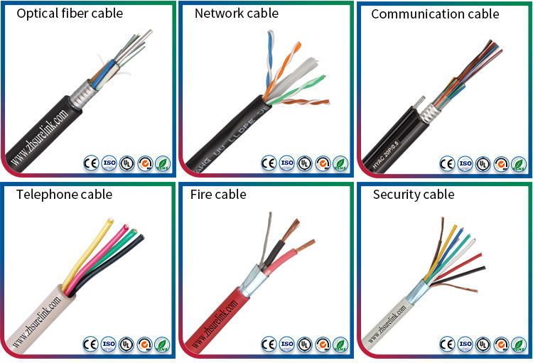 Indoor PVC Jacket Unshield Twisted Pair UTP Cat3 UTP Cat5e 50 Pair ...